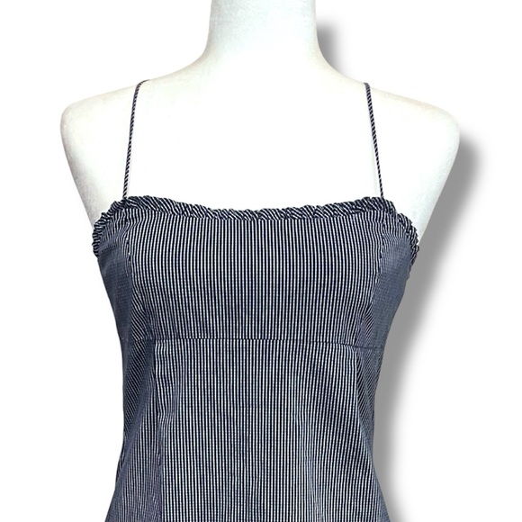 Vintage RALPH Ralph Lauren Spaghetti Strap Micro Check Dress - Picture 2 of 8
